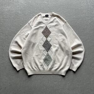 Vintage 90s Izod Diamond Knit Sweater